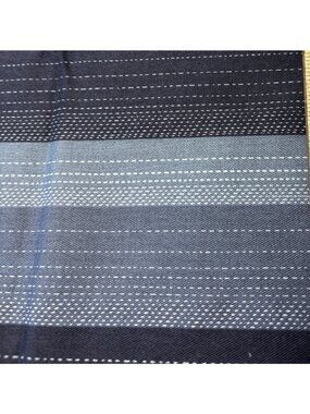 Striped Cotton Fabric 1/4 yard x 44 Black Gray Sewing Quilting Craft Projects